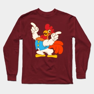 pointing rooster Long Sleeve T-Shirt